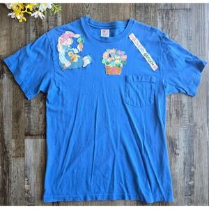 Vintage Gardening Tshirt Cottagecore Hanes Size Medium Country 90s Handmade‎